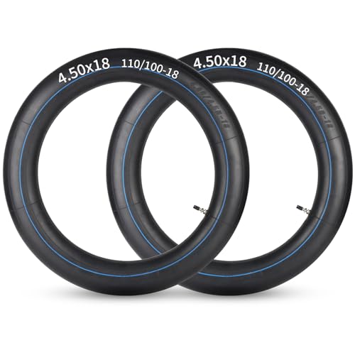 GICOOL (2 Pack) 3mm Heavy Duty 4.10/4.50-18" Inner Tubes, TR4 Valve Stem - size: 4.10/4.50-18