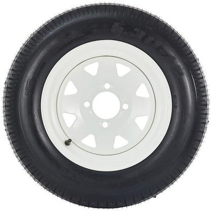 5.30-12 5.30x12 530-12 5.30-12 Trailer Tires with 12 in Rims, 4 Lug on 4 in, Load Range C, 6PR (530 12 with 4 lug) - size: 5.30-12, style: 4 lug on 4"