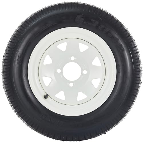 5.30-12 5.30x12 530-12 5.30-12 Trailer Tires with 12 in Rims, 4 Lug on 4 in, Load Range C, 6PR (530 12 with 4 lug) - size: 5.30-12, style: 4 lug on 4"
