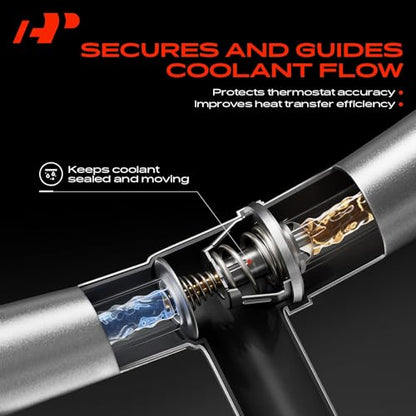 A-Premium Engine Coolant Thermostat Housing Assembly Compatible with BMW