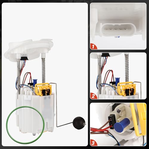 E7241M Electric Fuel Pump Module Assembly w/Sending Unit Compatible with Chrysler 300 2005-2010 Dodge Challenger 2009-2010 Charger Magnum 2.7L 3.5L 5.7L V6 V8, For FG1052 P76270M - size: E7241M