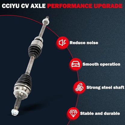 CCIYU Front Right CV Axle Shaft Assembly for Toyota Corolla 2005-2006 - size: 18-0017