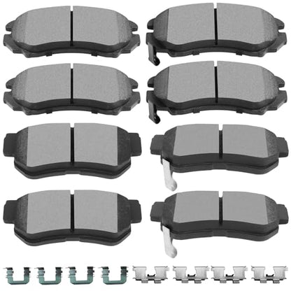 SCITOO D924 D813 Front Rear Ceramic Brake Pads Sets For Elantra 2007-2009 - size: Front D924 + Rear D813