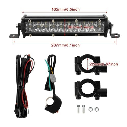 PSLER Dirt Bike Light Bar - 20W Motorcycle Light for CRF110 TTR110 KLX110