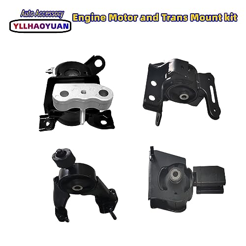 Yllhaoyuan Complete Engine Mount Set of 4 Compatible with - size: 2014-2019 Corolla 1.8L Sedan
