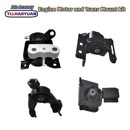 Yllhaoyuan Complete Engine Mount Set of 4 Compatible with - size: 2014-2019 Corolla 1.8L Sedan