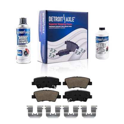 Detroit Axle - Rear Brake Pads for 2011-2016 Kia Optima 2011-2015 - size: 4P42804/Kit