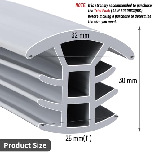 Flexible EPDM Rubber Strip (10 ft Long and 1 inch Wide) for Concrete Crack Repair and Replacement - Weather and Aging Resistant Expansion Joint Filler for Driveways and Sidewalks - size: 1", 10 ft
