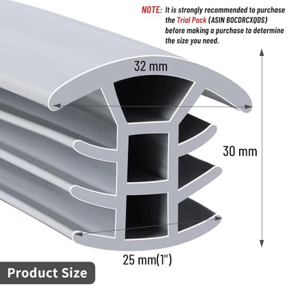 Flexible EPDM Rubber Strip (10 ft Long and 1 inch Wide) for Concrete Crack Repair and Replacement - Weather and Aging Resistant Expansion Joint Filler for Driveways and Sidewalks - size: 1", 10 ft