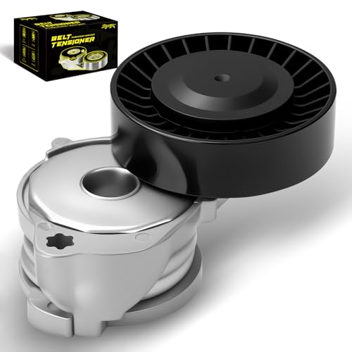 Oktiger High Performanced Belt Tensioner Assembly with Pulley Fits for Volvo S60 2012 2013 2014 2015 2016, V60 2015 2016, Xc60 2015 2016, Xc70 2016, 2.5L L5, Replace OE # 39116, 534026810, 1465914 - size: 39116