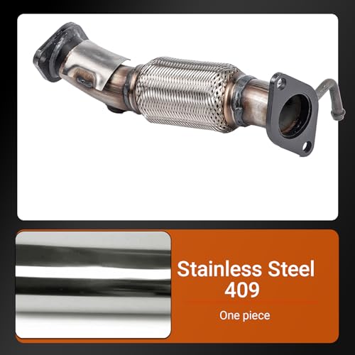 409 Stainless Steel Front Exhaust Flex Pipe for 11-14 Sonata 52547 - size: for 11-14 Sonata 2.4L