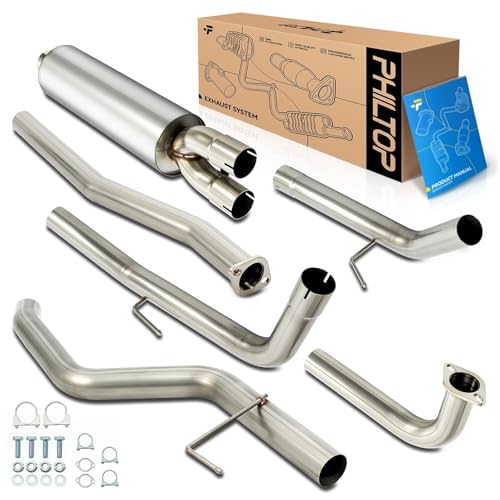 PHILTOP Cat-Back System Fit for 2004-2015 Nissan TITAN - size: 2004-2015 Nissan TITAN