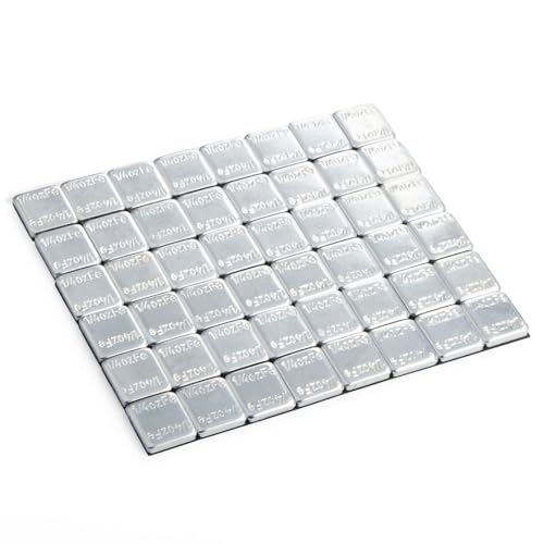 JiiinMiiin 1/4oz, 0.25oz, 48PCS Gray Steel Adhesive Stick on Wheel Weights - color: Chrome, size: 0.25oz - 48PCS