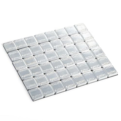 JiiinMiiin 1/4oz, 0.25oz, 48PCS Gray Steel Adhesive Stick on Wheel Weights - color: Chrome, size: 0.25oz - 48PCS