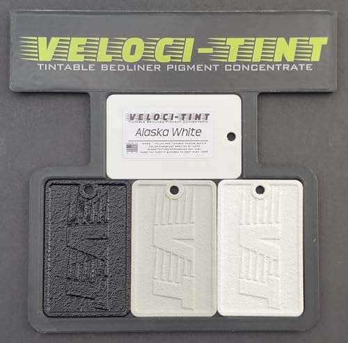 VelociTint Bedliner Pigment Concentrate 2oz Pouch for 2K Urethane Tintable Bed Liner 200+ Colors Available (Alaska White) - color: Alaska White