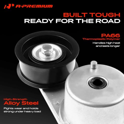 A-Premium Belt Tensioner Assembly with Pulley Compatible with Infiniti