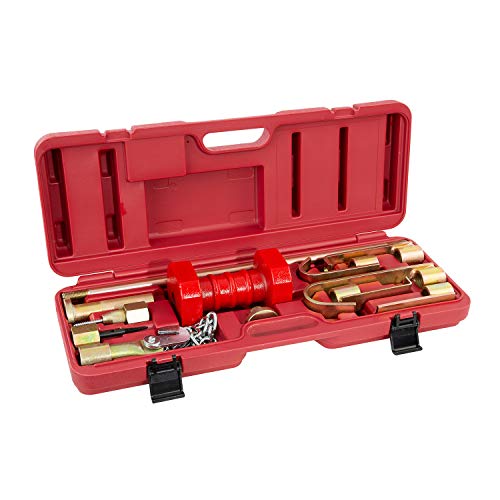 OEMTOOLS 25922 Dent Puller Kit, 10-Piece Drop Forged Steel Dent Removal Kit For Cars, Includes 10 lb. Slide Hammer, Hooks, Drivers, Fasteners, And Tools
