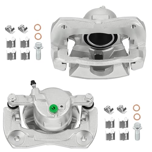Front Disc Brake Caliper Assembly with Bracket fit for Toyota Matrix Mirai RAV4,for tC Corolla iM Pontiac Vibe, Front Right and Left Caliper set with 2PC, 19-B3194 + 19-B3195