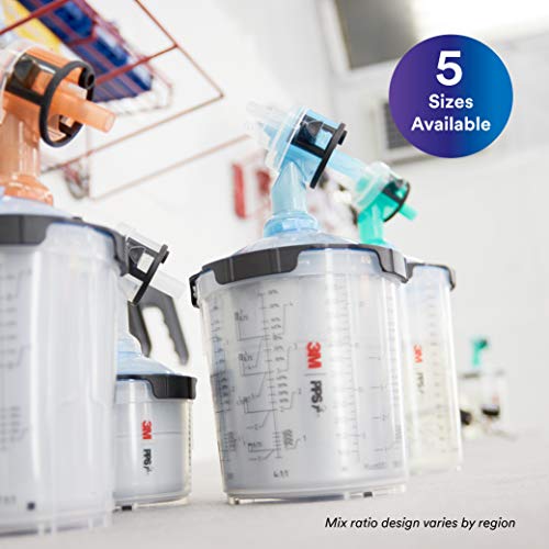 3M PPS 2.0 Paint Spray Gun System Refill Kit with Lids and Liners, 26173 - size: 22 oz (Standard)
