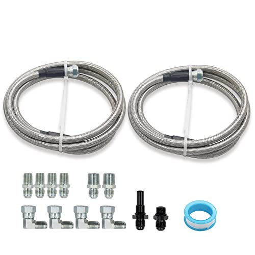 6AN 70inch Transmission Cooler Lines Kit - style: for GM Chevy 1996-2021