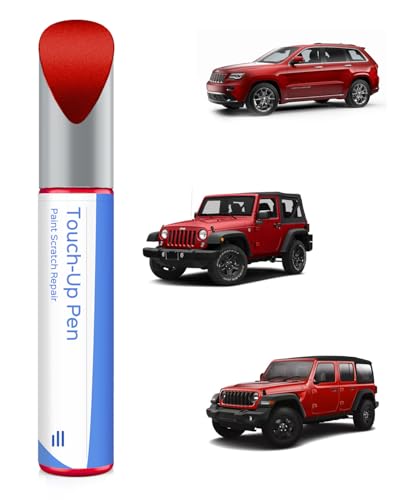 PRC/MRC Firecracker Red Touch Up Paint Compatible with Jeep Exact Match Chips and Nicks Touch Up - color: Firecracker Red(PRC/MRC) Compatible with Cherokee/Wrangler-JK/Wrangler-JK-Unlimited