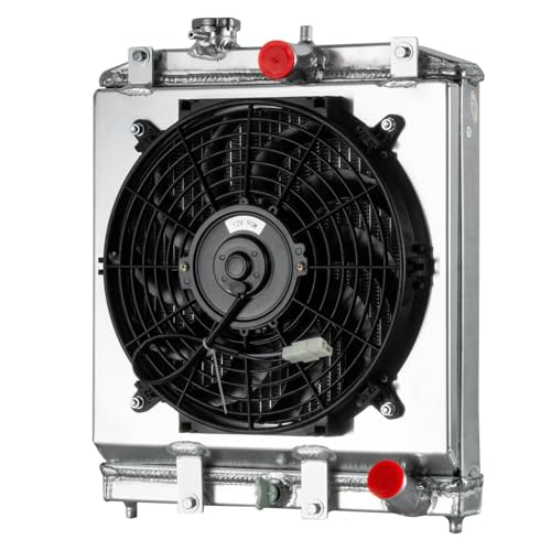 3 Row Radiator Shroud Fan For Honda Civic DEL SOL Integra 1992-00 - size: 3 Row Radiator+Shroud Fan(MT)