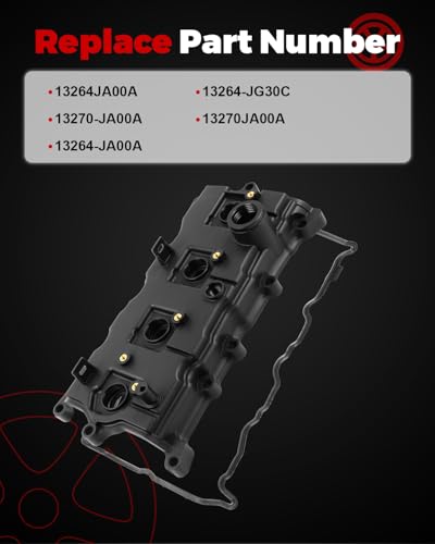 Engine Valve Cover L4 2.5L Fits for 2007-2013 Altima, 2008-2013 Rogue - size: 13264-JA00A