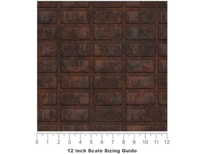 Rwraps Matte Vinyl Car Wrap Film in Banded Iron Rust - 59“ x 1ft - Vehicle Sheet Roll with Adhesive Back and Air Release Technology - color: Banded Iron Rust Matte, size: 59in x 1ft W/ Application Card