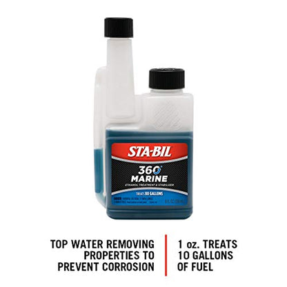 STA-BIL 360 Marine Fuel System Treatment, 8 oz 12-Pack - size: 8 Fl Oz (Pack of 12)