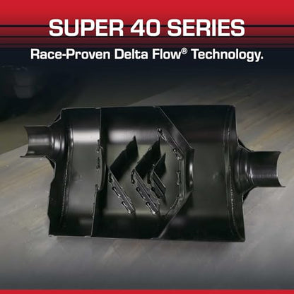 Flowmaster Super 40 Series Chambered Muffler – 2.50" Dual In/Dual Out