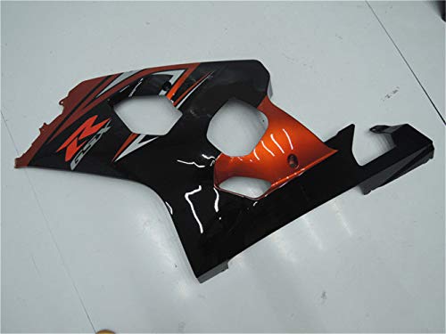 YTL Orange Black Full Fairing Fit for Suzuki 2004-2005 GSXR 600/750 - color: 008 Orange Black