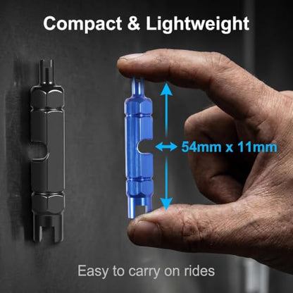 4 Pcs Bicycle Valve Core Remover Tool, Repair Tool for Schrader & Presta Valve, Mountain Road Bike Valve Stem & Presta Extender Removal Tool