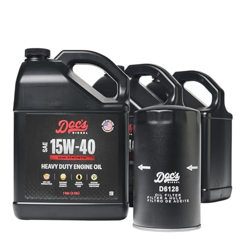Doc's Diesel 6.7L Power Stroke Oil Change Kit for Ford F-250, F-350 2011-2025, 15W-40 Semi Synthetic Engine Oil | 3-Gallon - color: 15W-40 Semi Synthetic, size: 3-Gallons