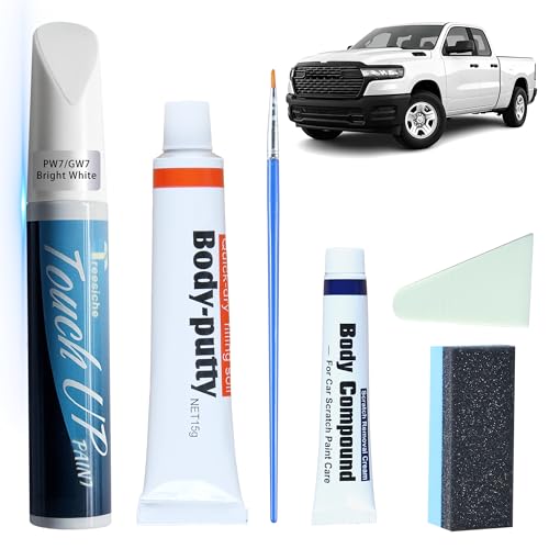 PW7 / GW7 Bright White Touch Up Paint for Dodge Ram - color: Fit For Dodge Ram Bright White PW7/GW7