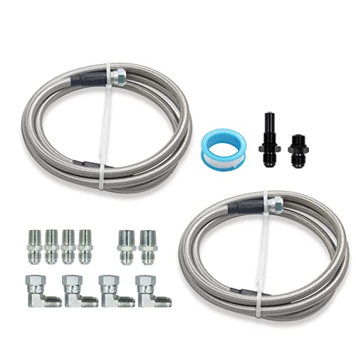 6AN 70inch Transmission Cooler Lines Kit - style: for GM Chevy 1996-2021