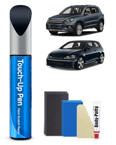 LH5X/Z2 Night Blue Metallic Touch Up Paint Kit Compatible with Volkswagen Exact Match Car Scratch Repair Touch Up Paint Kit - color: Night Blue Metallic(LH5X/Z2) Compatible with CC/e-Golf/EOS/Golf/Golf-Alltrack/Golf-SportWagen/GTI/Passat/Tiguan/Touareg