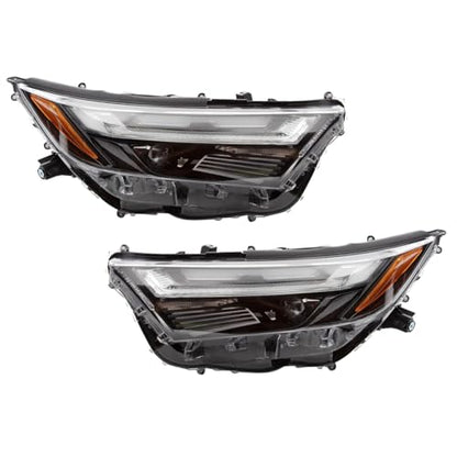 TRQ 2 Piece Headlight Assembly Set LED Driver & Passenger Side - style: HLA77055