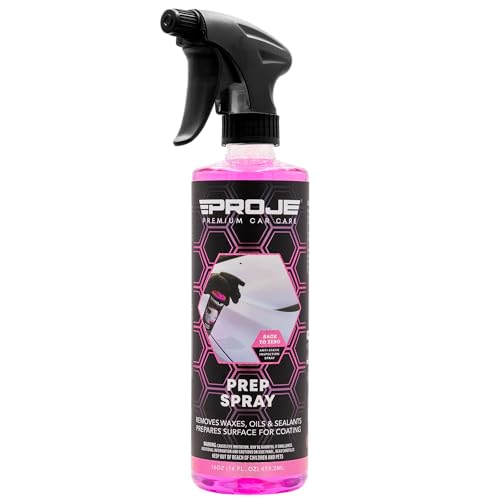 Prep Spray - Surface Prep Before Ceramic Coating - Removes Polishes & Oils - Anti Static Formula - PH Neutral Panel Wipe - Safe on All Surfaces - 16 Fl Oz by Proje Premium Car Care - size: 16 Ounce (Pack of 1)