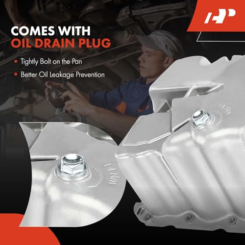 A-Premium Engine Oil Pan Sump with Drain Plug