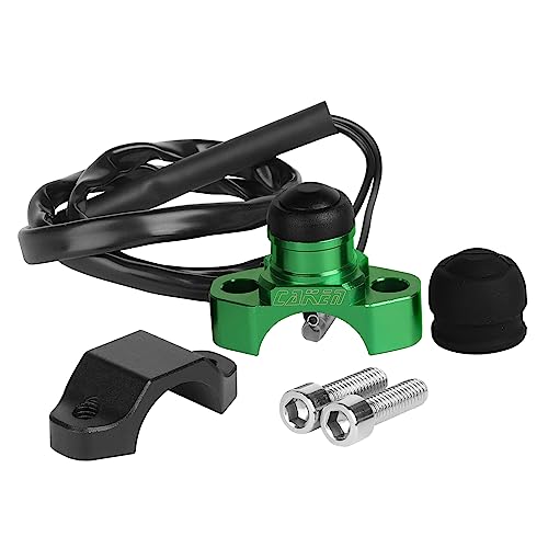 Motorcycle ATV Water Proof Engine Start Stop Kill Switch Button - color: Green