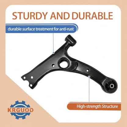 Front Lower Control Arm with ball joint Passenger Driver left and right Side Suspension kit for 2003 2004 2005 2006 2007 2008 Corolla 2000 2001 2002 2003 2004 2005 Celica K640360 K640361 K90309(4pc). - size: 4pcs-Front Lower Control Arm w/Ball Joint