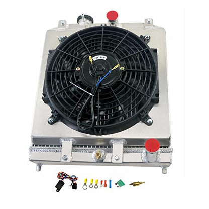 3 Row Radiator Shroud Fan For Honda Civic DEL SOL Integra 1992-00 - size: 3 Row Radiator/w Cap+Shroud Fan+Relay Kit(MT)