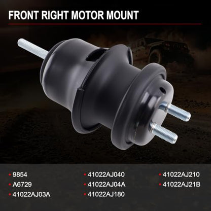 Motor Mount Kit for 2013-2014 Legacy Outback 2.5L - size: A6743 A6745 A6729 A6729