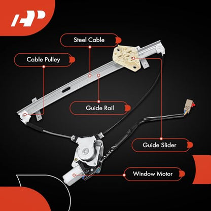 A-Premium Front Driver Side Power Window Regulator with Motor (6-Pin) - style: Front Driver (LH)