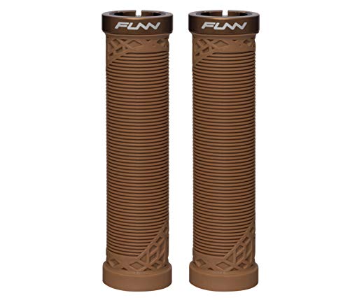 Funn Hilt MTB Bike Grips with Single Lock On Clamp - color: Brown