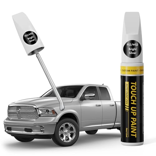 (Bright Silver (PS2/WS2) Car Touch Up Paint for Dodge Ram - color: Bright Silver (PS2/WS2) for 2025 RAM 1500/2024 RAM 1500/2023 RAM 1500/2025 RAM 2500/2024 RAM 2500/2025 RAM 3500