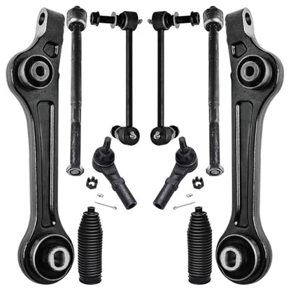 Detroit Axle - 10pc Front End Control Arms Kit for 2011-2020 Dodge Charger - size: 10CS34577/10PC