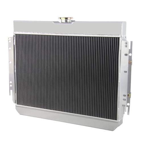 3 Row Radiator Shroud Fan For Chevy Impala Bel Air Chevelle El Camino 1963-1968 3 Rows Radiators Fans Aluminum Radiator with Fan - size: 3 Row Radiator+Shroud Fan