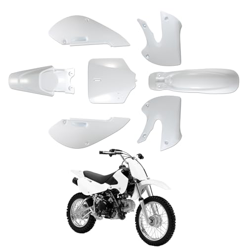 ABS Plastics Kit for Kawasaki KLX110 2002-2013, KX65 2000-2013 - color: White