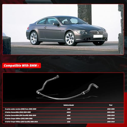17127521775 Upper Coolant Hose Compatible with BMW